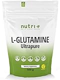 L-Glutamin Pulver 500g Vegan - Neutral & hochdosiert Ultrapure ohne Zusatzstoffe - 99,95% natur rein - Fermentiertes L-Glutamine Powder Made in Germany - glutenfrei & laktosefrei
