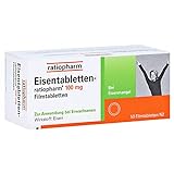 EISENTABLETTEN-ratiopharm 100 mg Filmtabletten 50 St Filmtabletten
