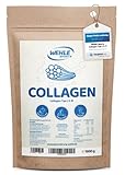 Collagen Pulver 1 KG - Bioaktives Kollagen Hydrolysat Peptide I Eiweiß-Pulver Geschmacksneutral I Wehle Sports Made in Germany Kollagen Typ 1, 2 & 3 Lift Drink 1000g