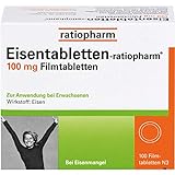Eisentabletten-ratiopharm 100 mg Filmtabletten, 100 St
