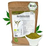 Pinati Bio Hanfprotein Pulver 1KG - EU Anbau - veganes Proteinpulver - Glutenfrei, Rohkostqualität - Premium Eiweißpulver aus Hanfsamen für Eiweißshake, Müsli, Porridge - DE-ÖKO-006