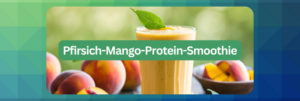 Hier ist ein frisches und exotisches Rezept für einen Pfirsich-Mango-Protein-Smoothie, perfekt für einen Energie-Kick nach dem Training oder als vitaminreiches Frühstück!