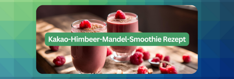 Kakao-Himbeer-Mandel-Smoothie Rezept